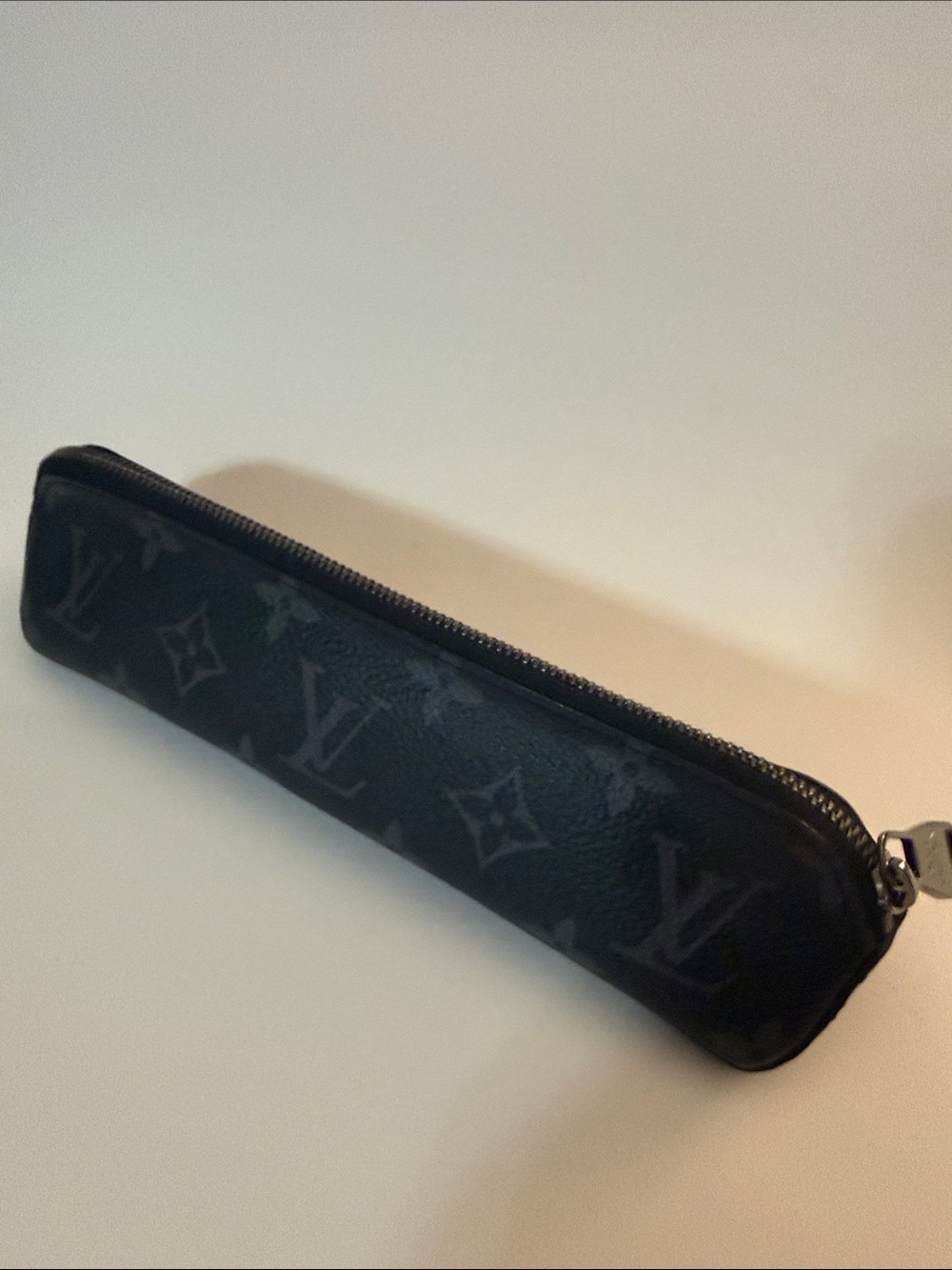 Louis Vuitton Black Monogram Eclipse Leather Pen Case